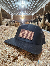 Load image into Gallery viewer, Farmers First Stitched Leather Patch Hat
