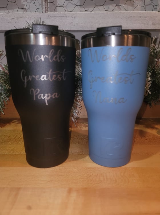 RTIC, RTIC tumbler, 20 oz., 20oz, tumbler, insulated tumbler, travel cup, travel  mug, stainless steel, laser etched, laser engraved, personalized,  customized, customizable, perfect etch